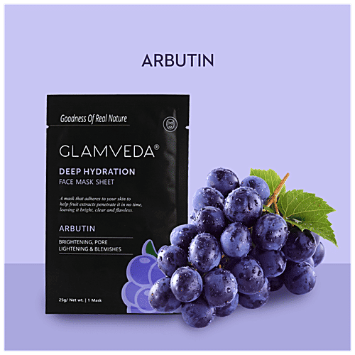 Buy Glamveda Arbutin Anti Pigmentation Face Mask Sheet Online at Best