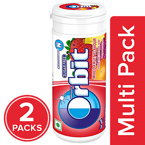 Buy Orbit Sugar Free Chewing Gum Mixed Fruit Online at Best Price of