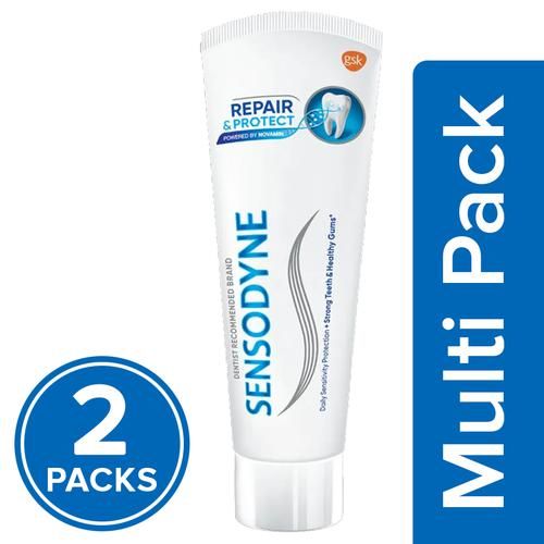 Sensodyne Repair & Protect Sensitive Toothpaste - For Strong Teeth & Healthy Gums, 2x100 g (Multipack) 