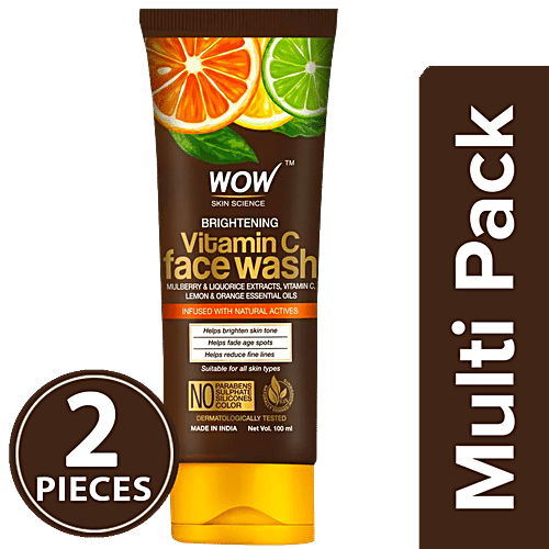 Buy Wow Skin Science Brightening Vitamin C Face Wash Fade Age Spots