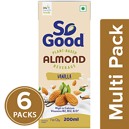 Buy So Good Almond Milk Vanilla, Rich In Calcium Online at Best Price