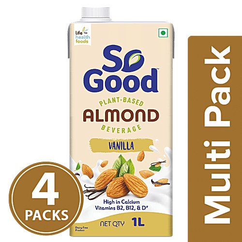 Buy So Good Almond Milk Vanilla, Rich In Calcium Online at Best Price