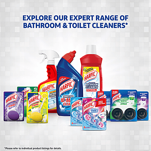 Harpic Hygienic Toilet Cleaner Rim Block, Citrus, 3x26 g Multipack 