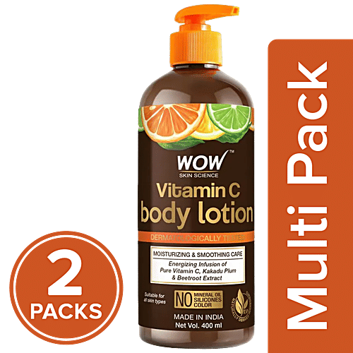 Buy Wow Skin Science Vitamin C Body Lotion Moisturising & Soothing Care, No Mineral Oil