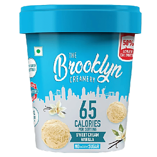 The Brooklyn Creamery Sweet Cream Vanilla Ice Cream 450 ml + Chocoholic Ice Cream 450 ml, Combo 2 Items