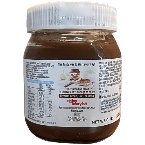 Nutella Hazelnut Spread With Cocoa, 6 x 350 g (Multipack)
