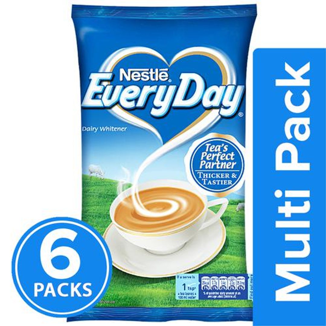 Nestle  Everyday Dairy Whitener - Milk Powder for Tea, 6x1 kg Multipack