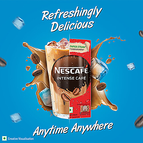 Nescafe  Intense Cafe Cappuccino Flavoured Milk, 3x180 ml (Multipack) Bold & Intense Coffee Experience, Refreshing & Satisfying Beverage