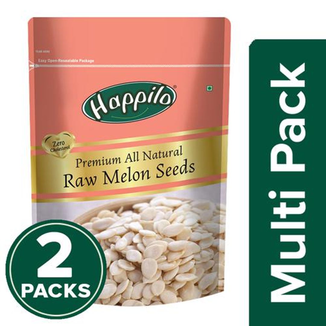 Happilo Premium Raw Melon Seeds, 2x250 g Multipack