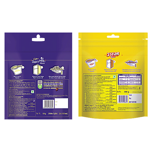 Buy Cadbury Dairy Milk Chocolate Home Treats Pack, 126 g + 5 Star