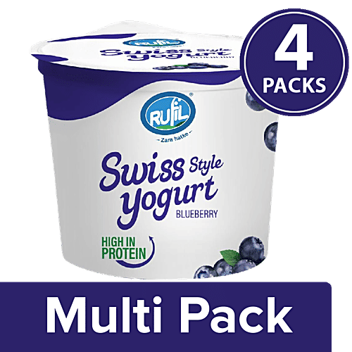 Buy Rufil Swiss Style Yogurt Blueberry, Protein Rich & Healthy