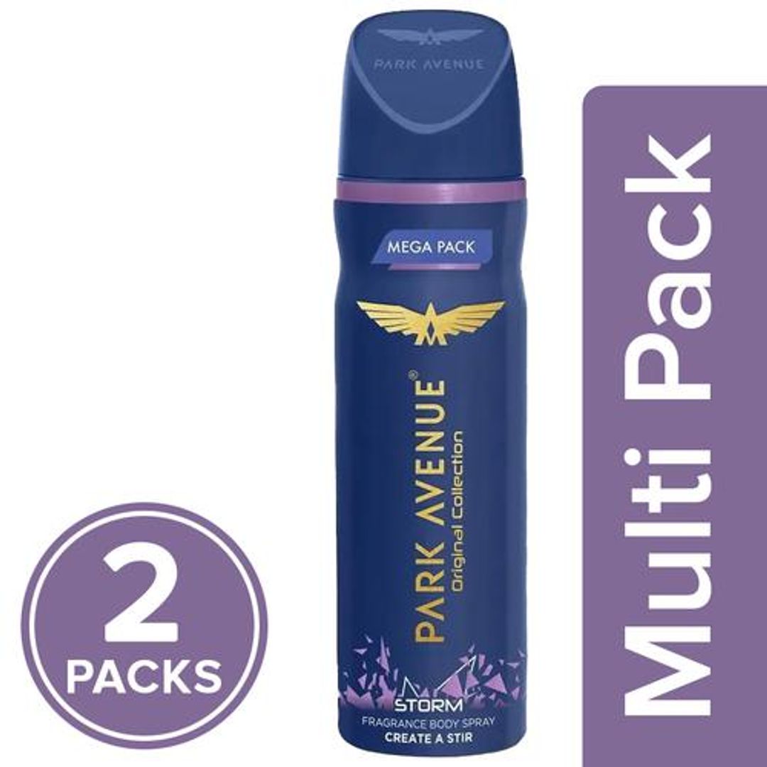 Park Avenue Perfume Body Spray - Storm, 2x220 ml (Multipack)