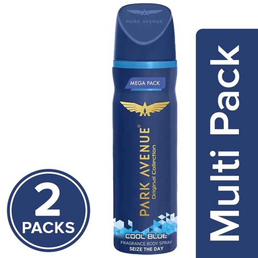 Park Avenue Fragrance Body Spray - Cool Blue, 2x250 ml (Multipack)