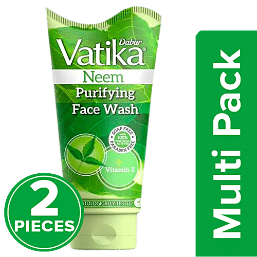 Buy Dabur Neem Purifying Face Wash With Vitamin E, Soap & Paraben