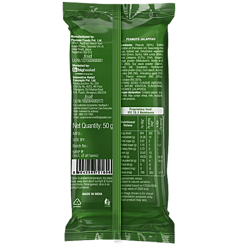 bb Gooddiet Roasted Peanuts - Jalapeno, 4x50 g (Multipack)