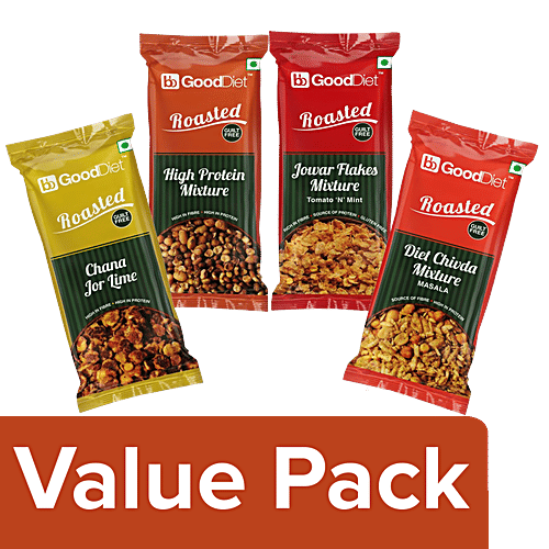 Buy GoodDiet Healthy Roasted Snacks Family Value Pack Pack of 4