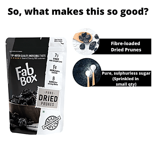 Buy Fabbox Pitted Prunes Dried Fruit, Natural&Healthy, Rich In