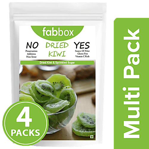 Buy Fabbox Kiwi Dried Fruit, Natural, Healthy, Rich In Vitamins, Antioxidants & Fibre Online
