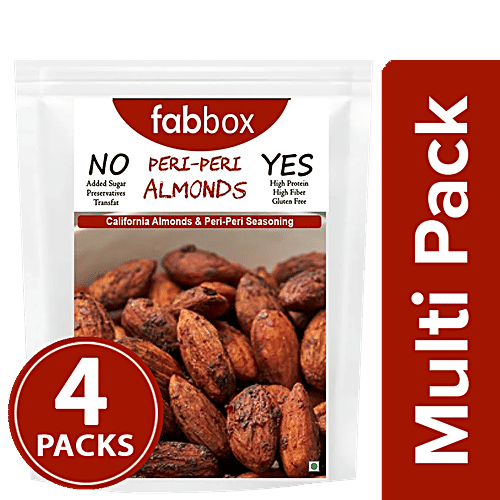 Buy Fabbox California Almonds PeriPeri Flavour, Roasted, Rich in