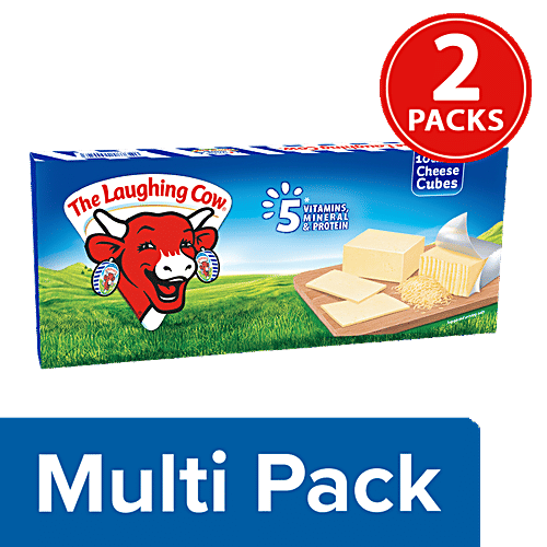 The Laughing Cow Cheese Cubes, 2x200 g Multipack 