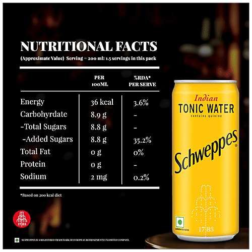 Buy Schweppes Indian Tonic Water Online at Best Price of Rs 100 bigbasket