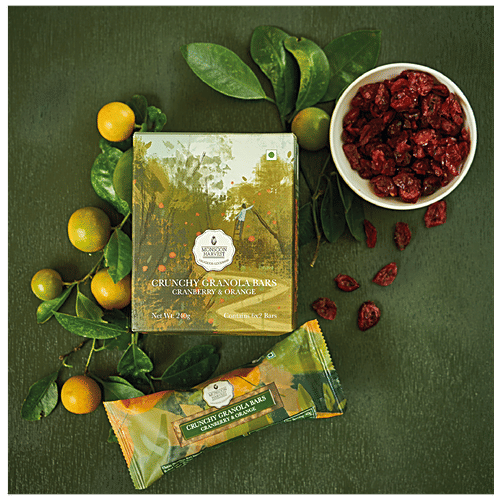 Buy Monsoon Harvest Crunchy Millet Granola Bars Cranberry Orange Online at Best Price of Rs