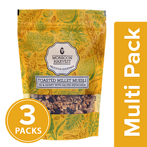 Buy Monsoon Harvest Toasted Millet Muesli Fig & Honey With Salted