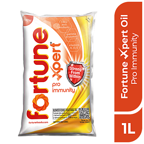 Fortune Fortune Chakki Fresh Atta 5 kg + Fortune Xpert Pro Immunity 1 L Pouch, Combo 2 Items 
