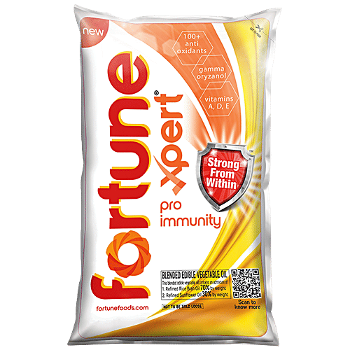 Fortune Fortune Chakki Fresh Atta 5 kg + Fortune Xpert Pro Immunity 1 L Pouch, Combo 2 Items 