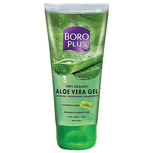 Boroplus Organic Aloe Vera Gel 150 ml + Ayurvedic Antiseptic Cream 80 ml, Combo 2 Items 