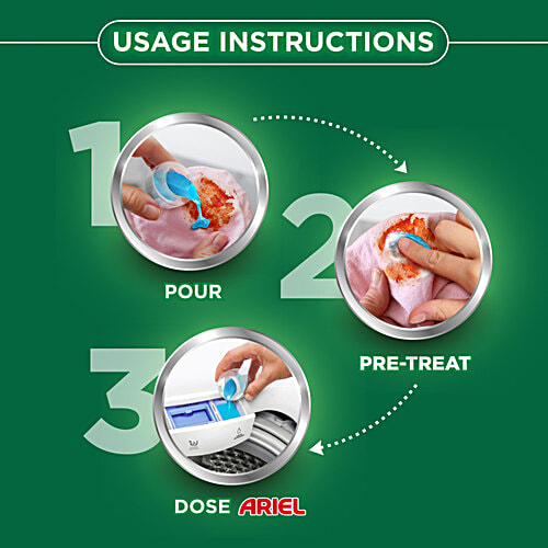 Ariel Power Gel Top Load & Semi Auto Liquid Detergent, 2x2 kg (Multipack) Removes 100 Stains in 1 Wash