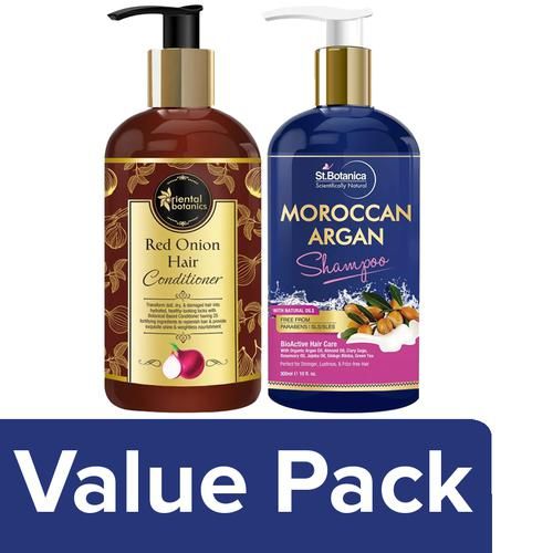 Buy bb Combo Oriental Botanics Red Onion Hair Cond.+StBotanica Moroccan  Argan Shampoo-300 ml Online at Best Price of Rs 1048 - bigbasket