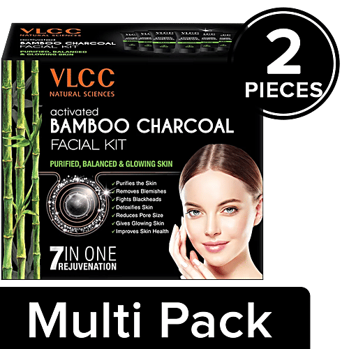 Buy VLCC Activated Bamboo Charcoal Facial Kit Online at Best Price of