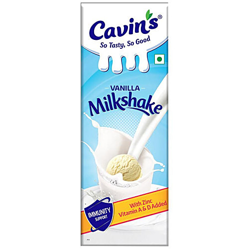 Cavins Milkshake - Chocolate + Vanilla + Strawberry, Supports Immunity, 1 L Each, Combo 3 Items 