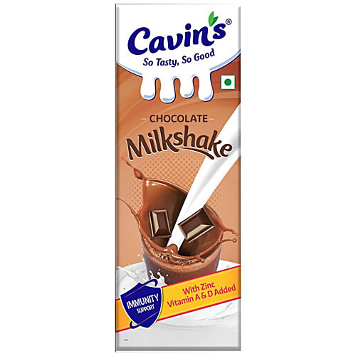Cavins Milkshake - Chocolate + Vanilla + Strawberry, Supports Immunity, 1 L Each, Combo 3 Items 