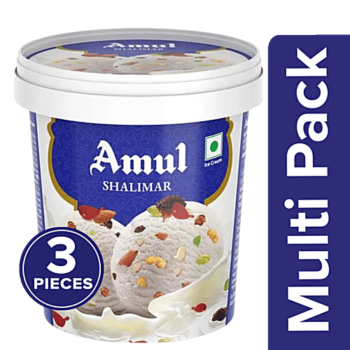 Amul Shalimar Ice Cream, 3 x 125 ml (MultiPack)