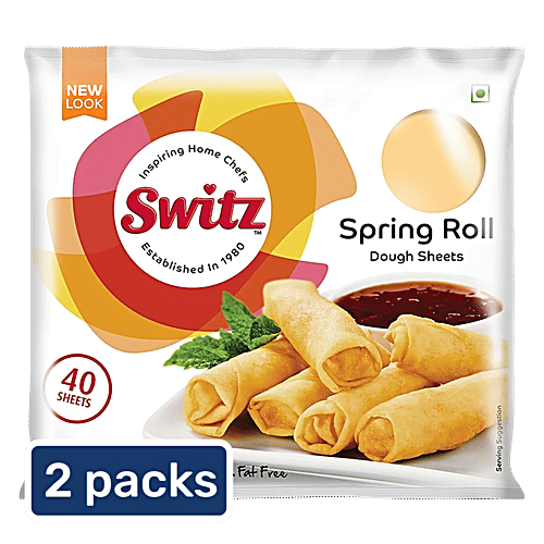 Switz Spring Rolls Dough Sheets - (6x6), 2 x 40 pcs Multipack