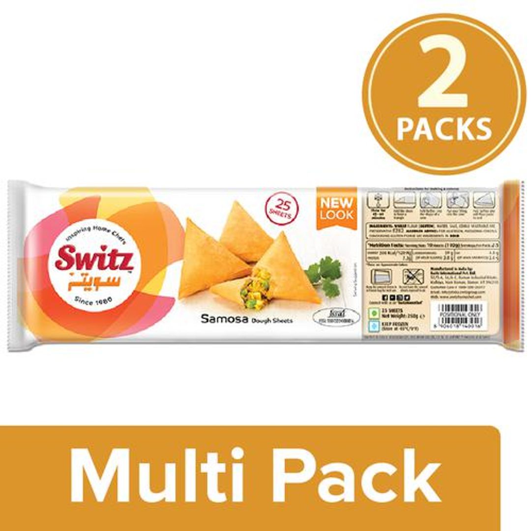 Switz Samosa Patti, 2x25 Sheets Multipack