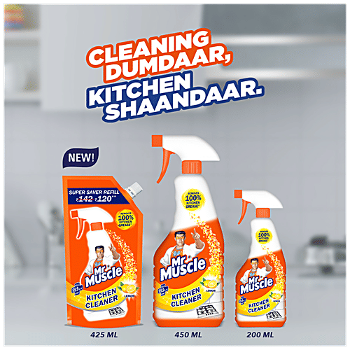 Buy Mr Muscle Kitchen CleanerRemoves Tough Stains & Grease, Lemon