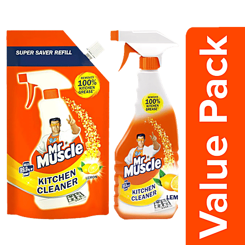 Buy Mr. Muscle Kitchen CleanerRemoves Tough Stains & Grease, Lemon