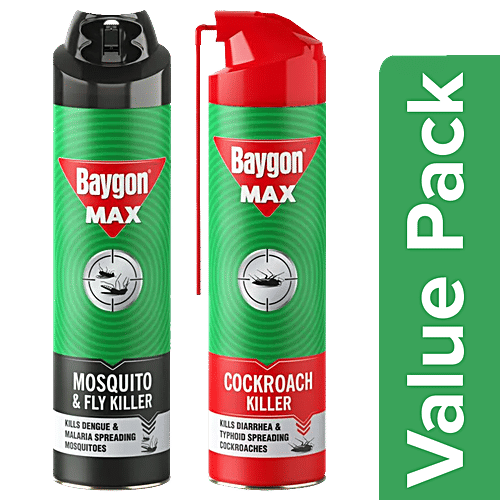Buy Baygon Max Mosquito & Fly Killer Spray FIK + Max Cockroach Killer
