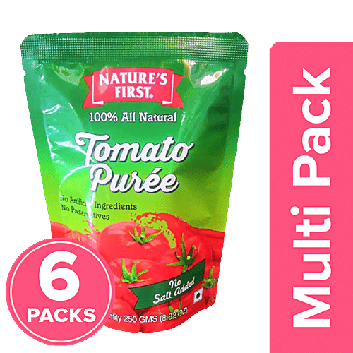 Buy Nature's First Tomato Puree 100 Natural, Thick, No Salt Added