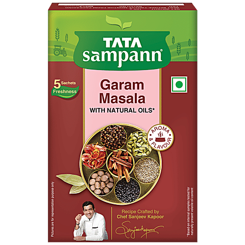 Tata Sampann Garam Masala - With Natural Oils + Turmeric Powder With Natural Oils - Haldi, Combo 2 Items