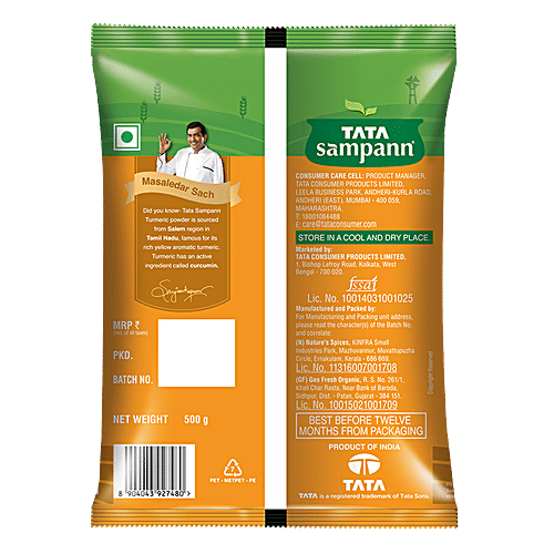 Tata Sampann Garam Masala - With Natural Oils + Turmeric Powder With Natural Oils - Haldi, Combo 2 Items