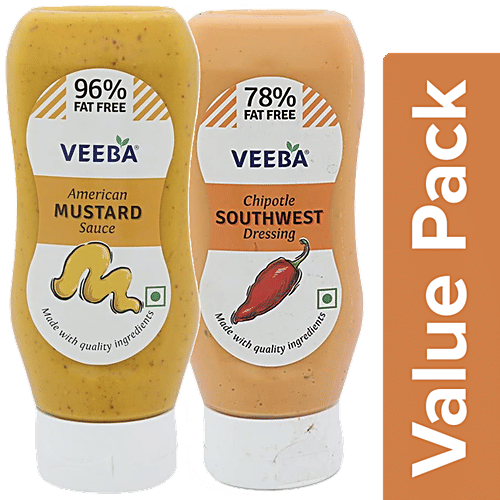 Buy VEEBA American Mustard Sauce 310 g + Chipotle Southwest Dressing