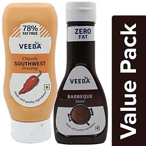 Buy VEEBA Chipotle Southwest Dressing 300 g + Barbeque Sauce 330 g