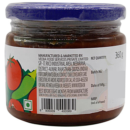 Buy VEEBA Salsa 360 g + Classic Imli Sauce No Added Preservatives 360