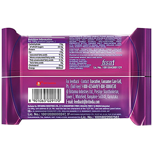 Buy Britannia Treat Jim Jam Cream Biscuits 150 g + Treat Croissant