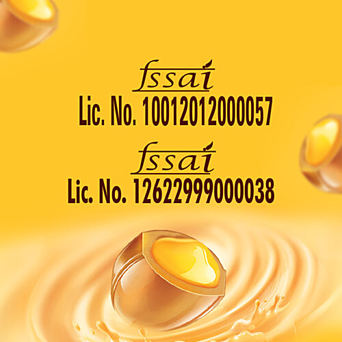 Alpenliebe Creamfills Butter Toffee Centre Filled Candy, 3x140 g (Multipack) Crunchy Outside & Creamy Inside