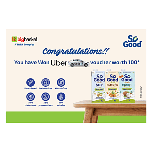 Buy So Good Soy Milk Protein+, Plant Based Beverage 1 L + Free Uber